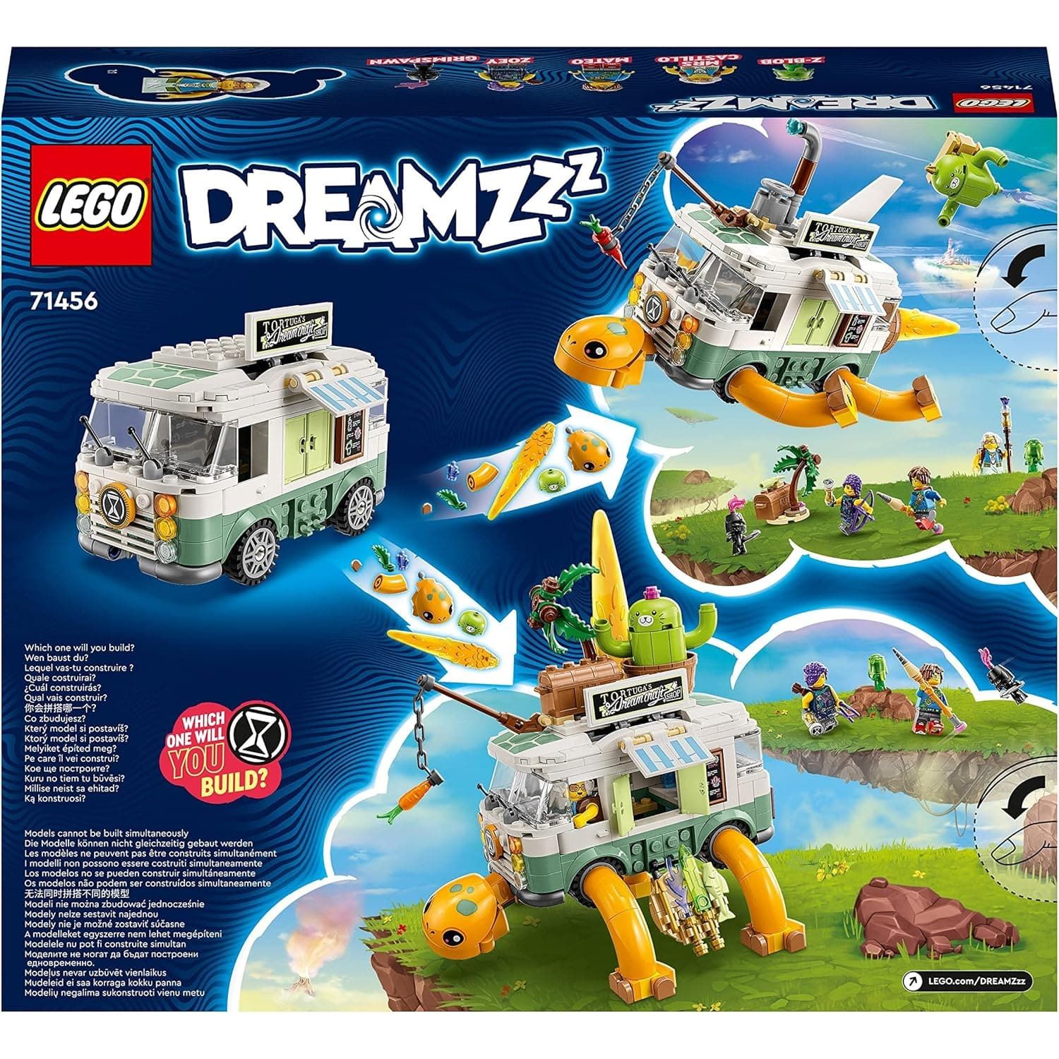 Buy LEGO,LEGO 71456 DREAMZzz Mrs. Castillo's Turtle Van Set, Build a Toy Camper Vehicle from the TV Show in 2 Ways, With Mateo, Zoey and Z-Blob Characters, Toys for Kids, Boys, Girls Aged 7+ - Gadcet UK | UK | London | Scotland | Wales| Ireland | Near Me | Cheap | Pay In 3 | Toys